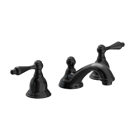 Newport Brass Widespread Lavatory Faucet in Gloss Black 850/54